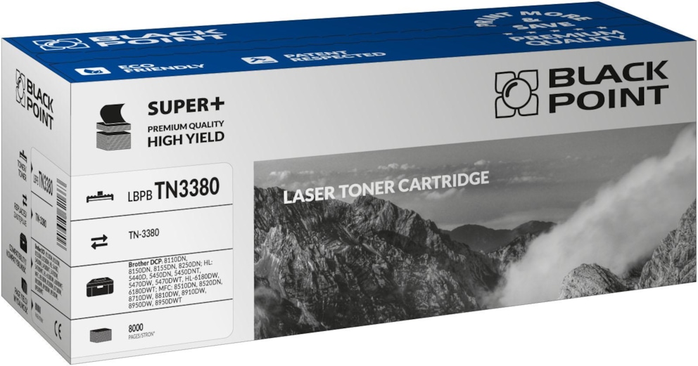 Toner czarny Black Point LBPBTN3380 (Brother TN-3380), 8000 str.