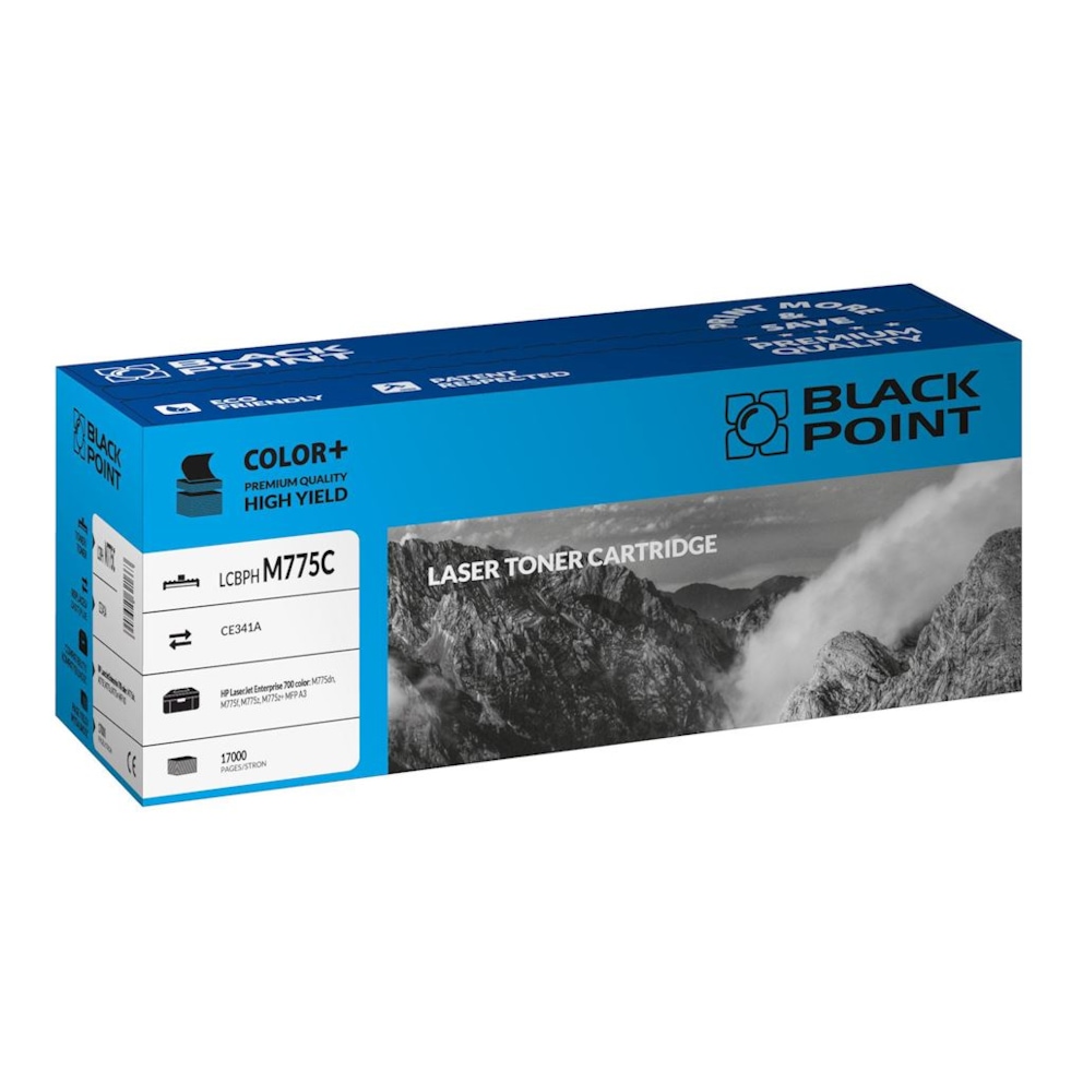Toner cyan Black Point LCBPHM775C (HP CE341A), 17 000 str.