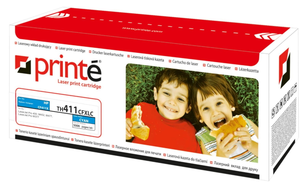 Toner cyan Printe zastępuje HP CF411X 5000 str.