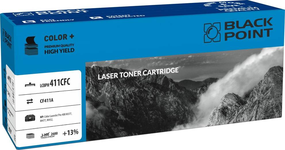 Toner cyan Black Point LCBPH411ACFC (HP CF411A), 2600 str.