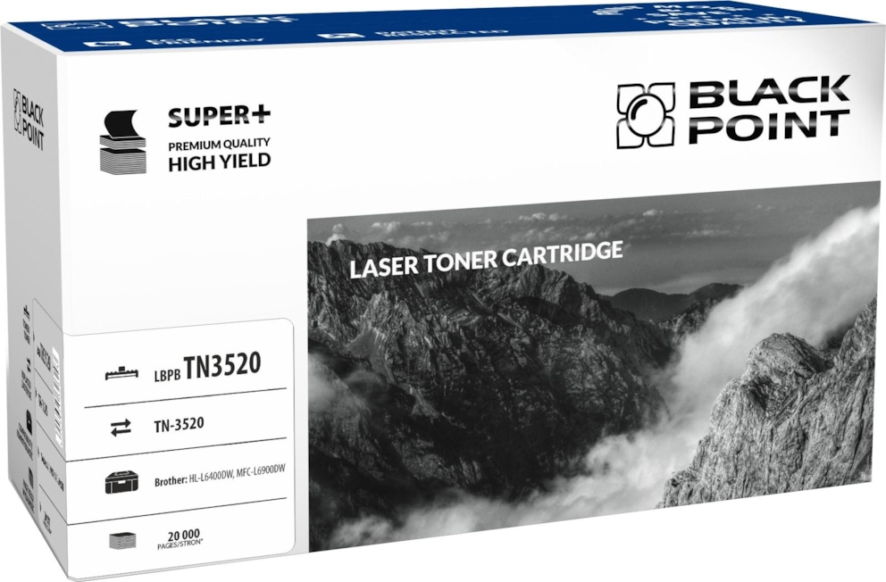 Toner czarny Black Point LBPBTN3520 (Brother TN-3520), 20 000 str.