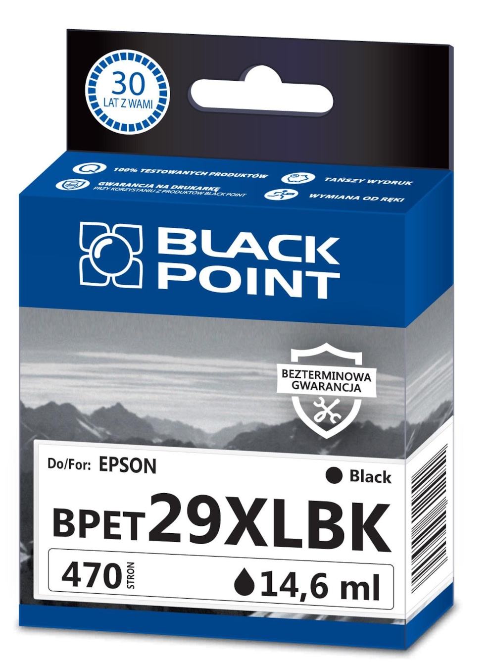 Kartridż black Black Point BPET29XLBK (Epson C13T29914012), 470 str.