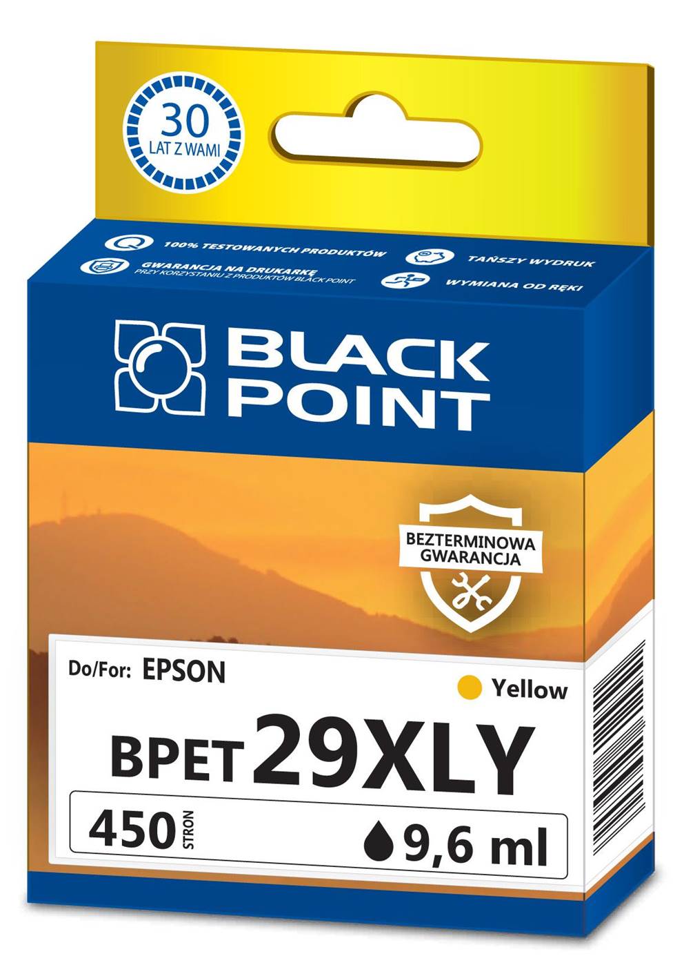 Kartridż yellow Black Point BPET29XLY (Epson C13T29944012), 450 str.