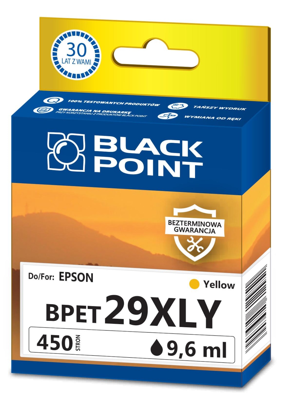 Kartridż yellow Black Point BPET29XLY (Epson C13T29944012), 450 str.
