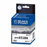 Kartridż black Black Point BPH651BK (HP C2P10AE), 600 str.