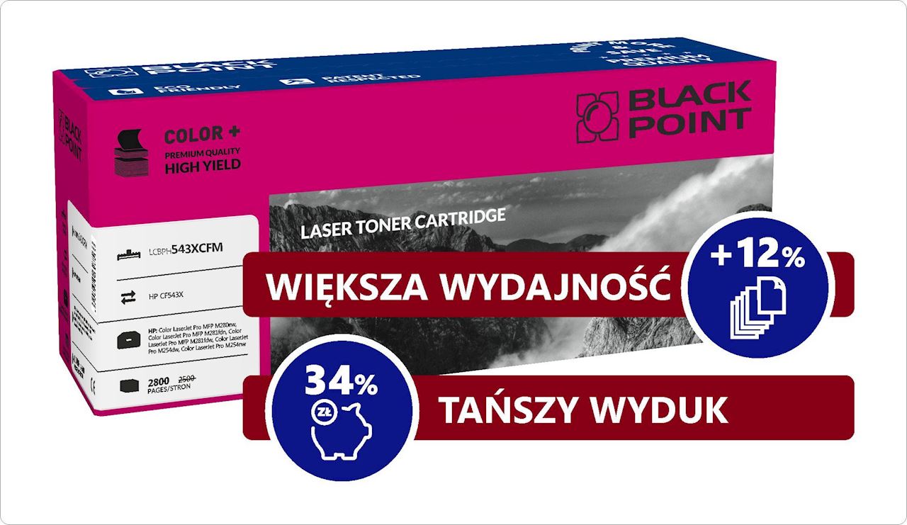 Toner magenta Black Point LCBPH543XCFM (HP CF543X), 2800 str.