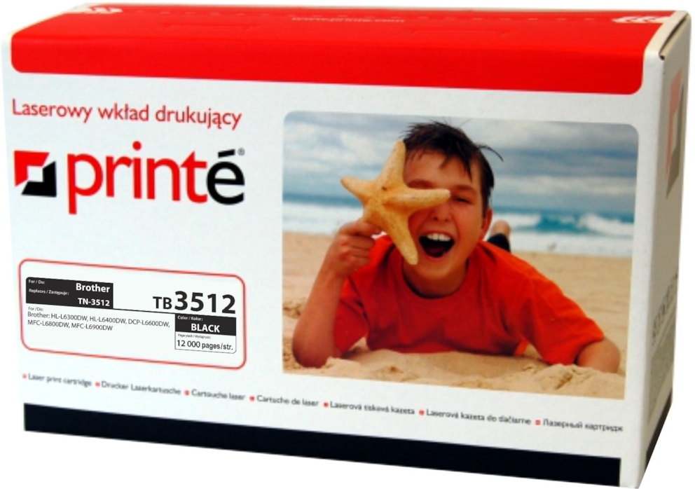 Toner czarny Printe zastępuje Brother TN-3512 12000 str.