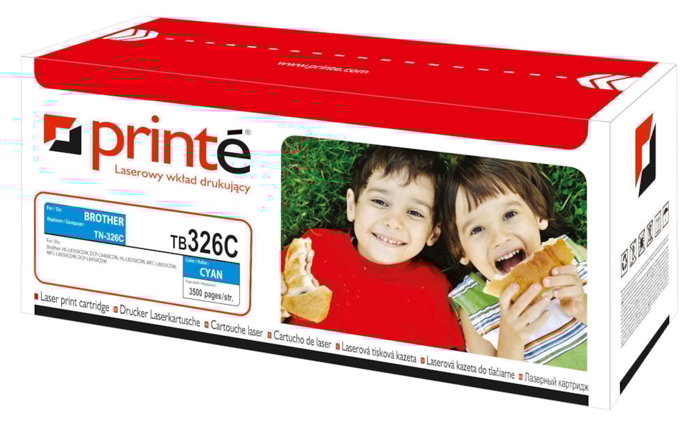 Toner cyan Printe zastępuje Brother TN-326C 3500 str.