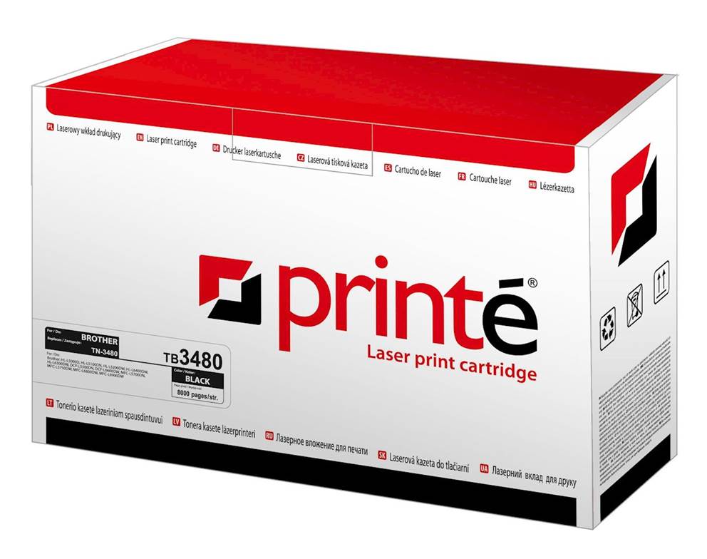 Toner czarny Printe zastępuje Brother TN-3480 8000 str.