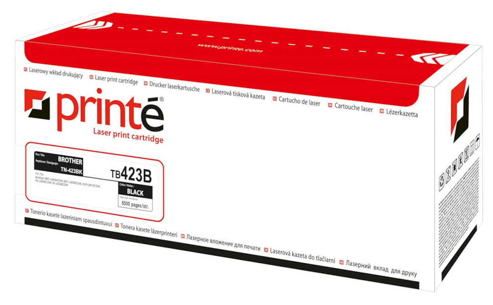 Toner czarny Printe zastępuje Brother TN-423BK 6500 str.