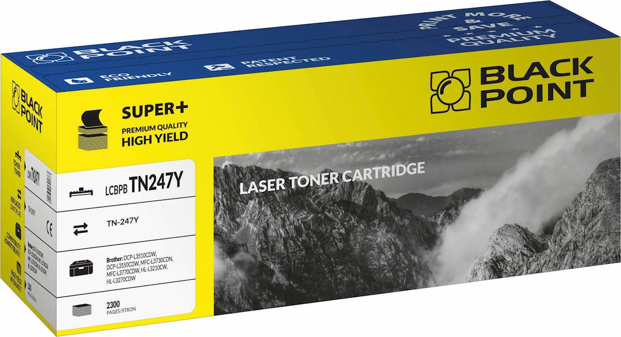 Toner yellow Black Point LCBPBTN247Y (Brother TN-247Y), 2300 str.