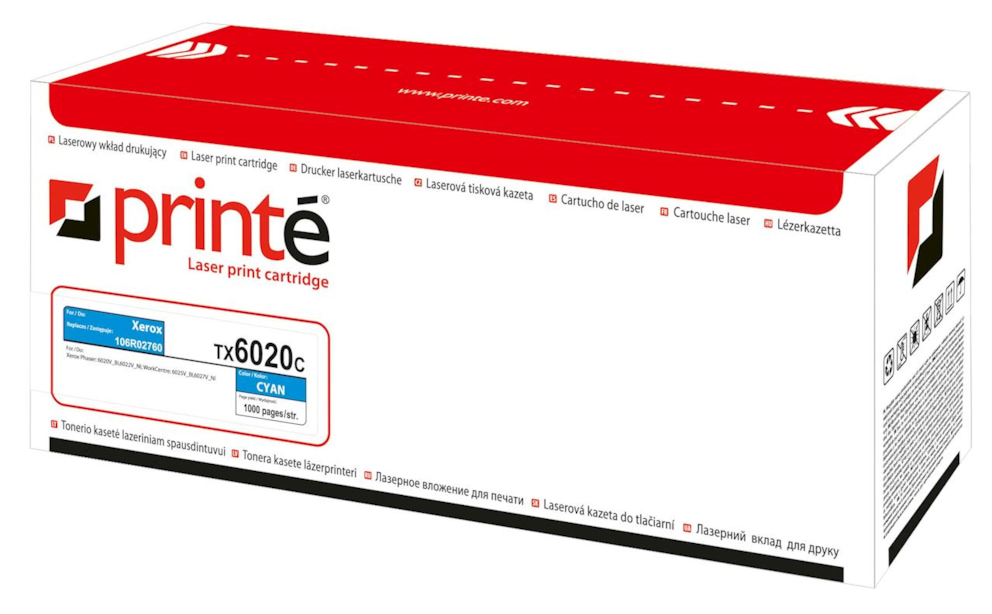 Toner cyan Printe zastępuje Xerox 106R02760 1000 str.