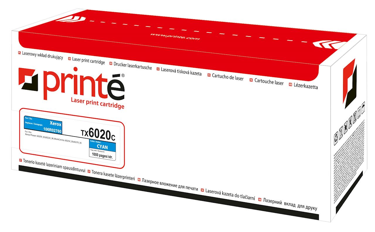 Toner cyan Printe zastępuje Xerox 106R02760 1000 str.