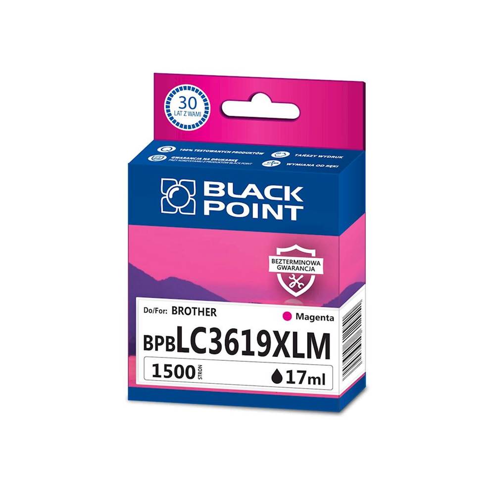 Kartridż magenta Black Point BPBLC3619XLM (Brother LC-3619XLM), 1500 str.
