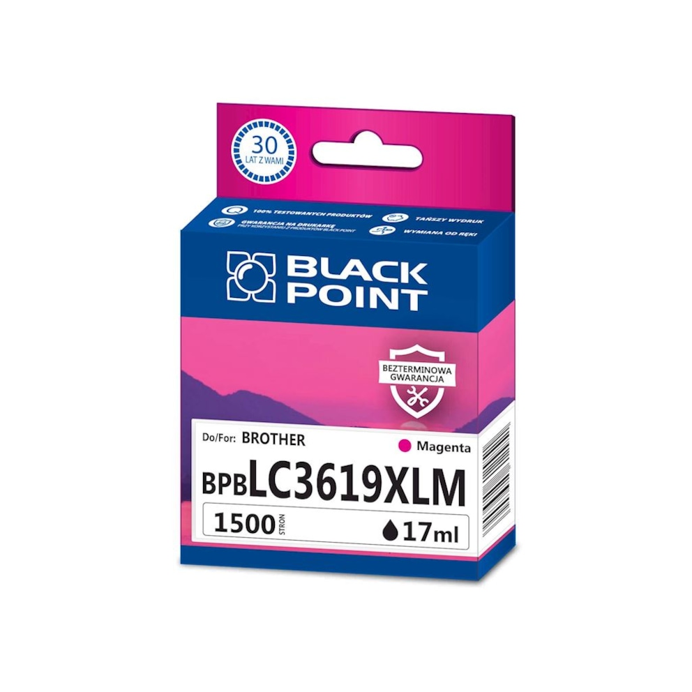 Kartridż magenta Black Point BPBLC3619XLM (Brother LC-3619XLM), 1500 str.