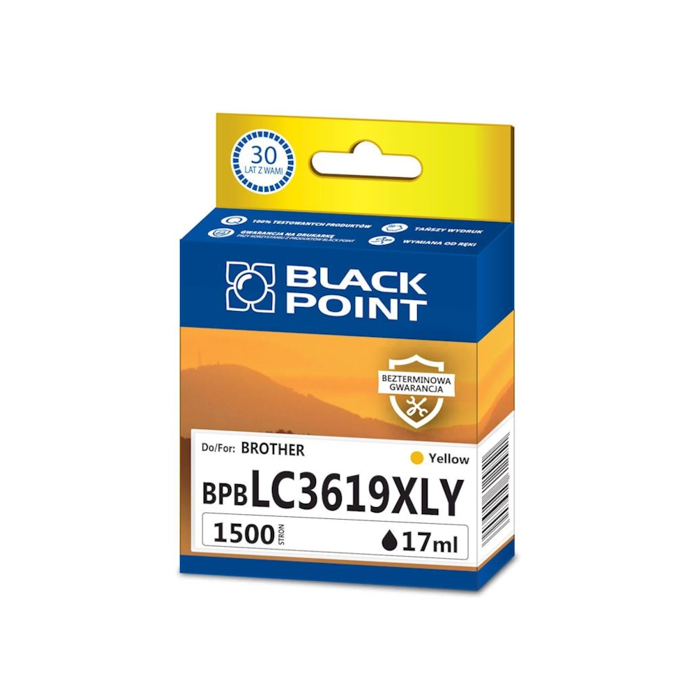 Kartridż yellow Black Point BPBLC3619XLY (Brother LC-3619XLY), 1500 str.