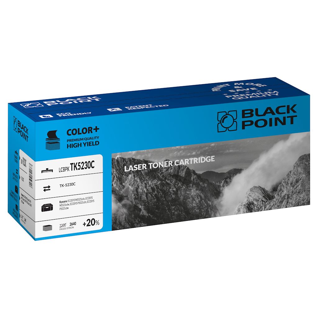Toner cyan Black Point LCBPKTK5230C (Kyocera TK-5230C), 2640 str.