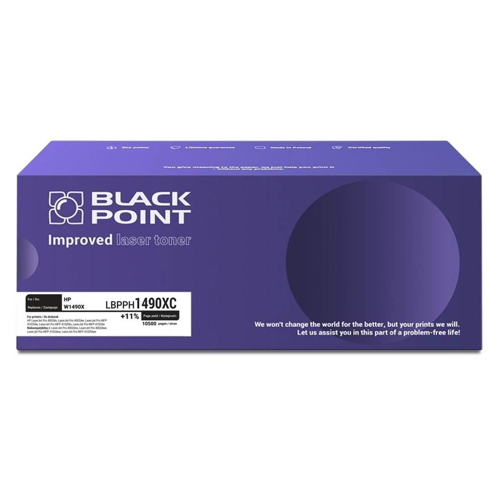 Black Point Super Plus toner LBPPH1490XC zastępuje HP W1490X, 10500 stron