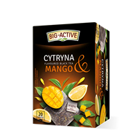 Herbata czarna owocowa cytryna i mango Big Active 20 torebek