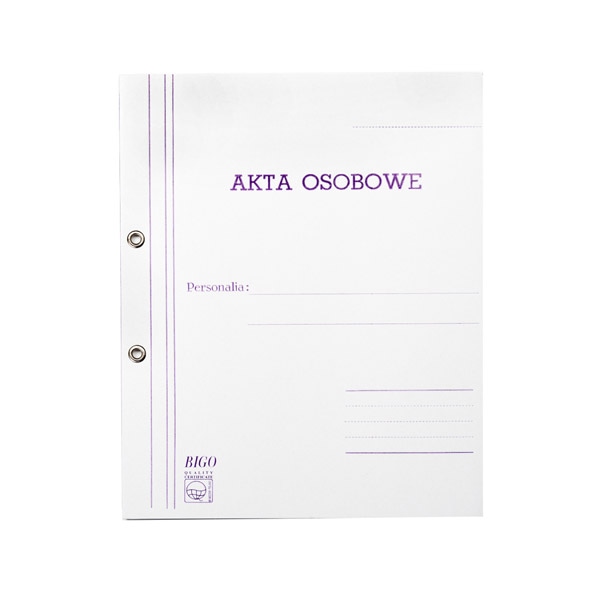 Teczka akt osobowych oczkowa