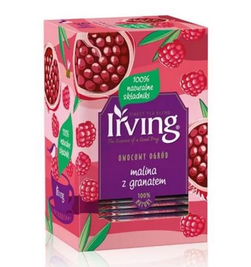 Herbata exp IRVING z malina i granat 20 kop.