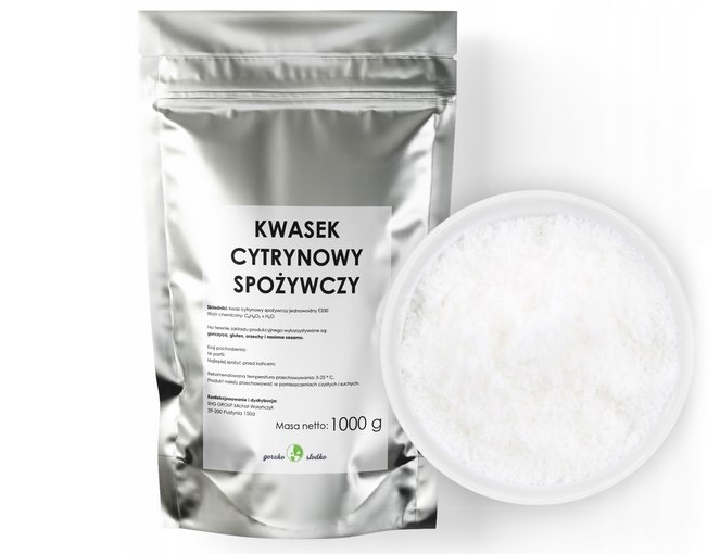 Czysty kwasek cytrynowy spożywczy 1 kg