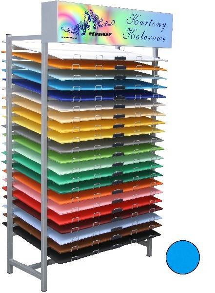Karton kolorowy, Niebieski, B1 (70x100 cm), gramatura 230 g/m2 Typograf