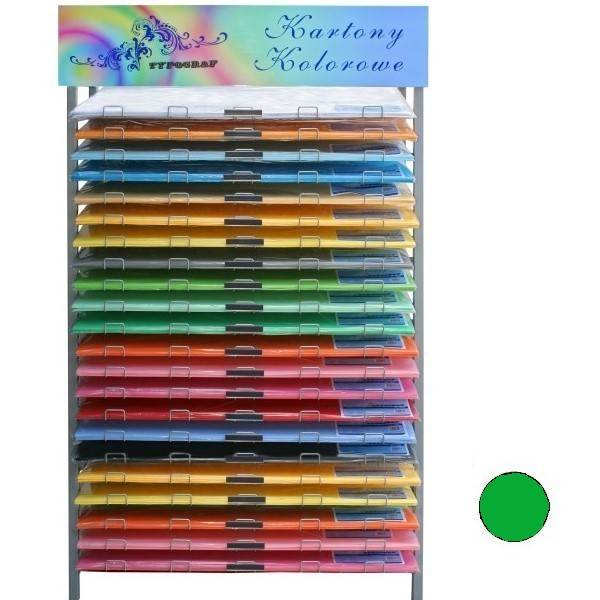 Karton kolorowy, Zielony, B1 (70x100 cm), gramatura 230 g/m2 Typograf