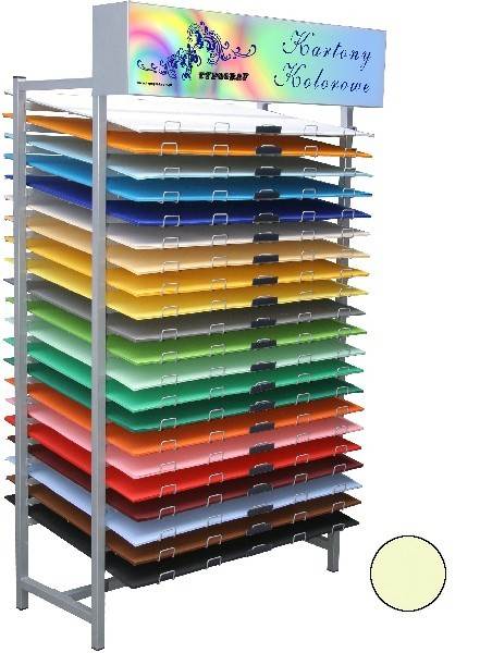 Karton kolorowy, Ecrue, B2 (50x70 cm), gramatura 230 g/m2 Typograf