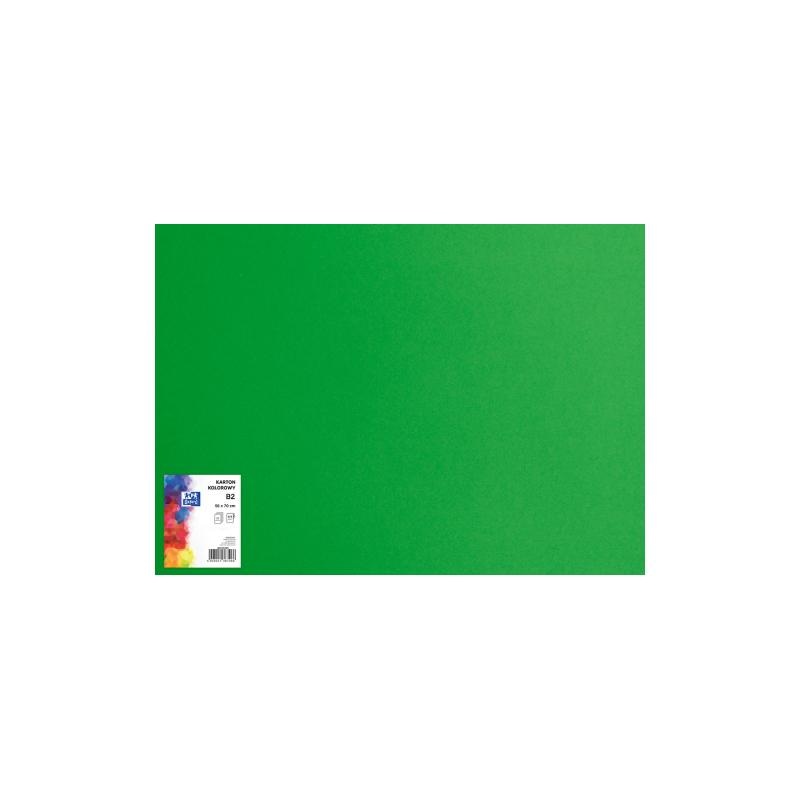 Karton kolorowy, Ciemny zielony, B2 (50x70 cm), gramatura 230 g/m2 Typograf