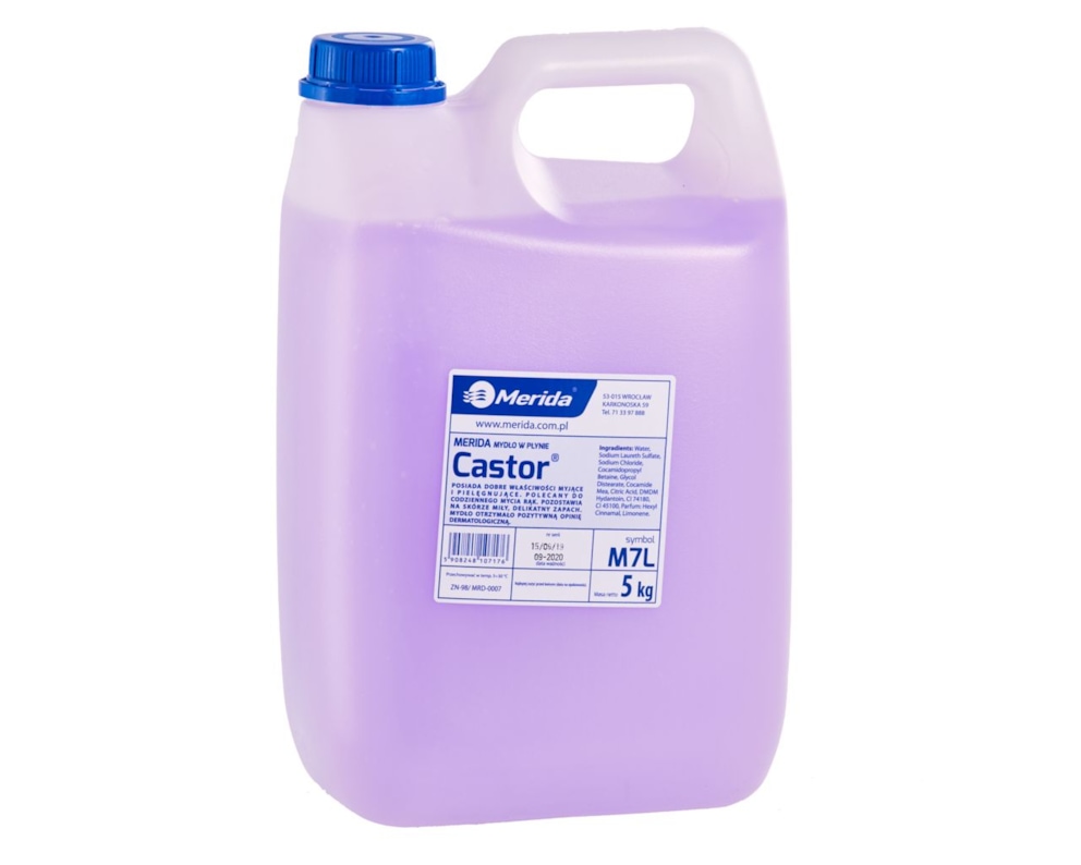 Mydło w płynie Merida Castor fioletowe 5 l