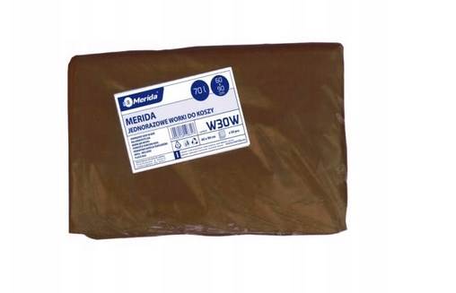 Worki na śmieci Merida 70l 50szt W30W brązowe