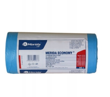 Worki na śmieci Merida  70l 50szt W30N niebieskie