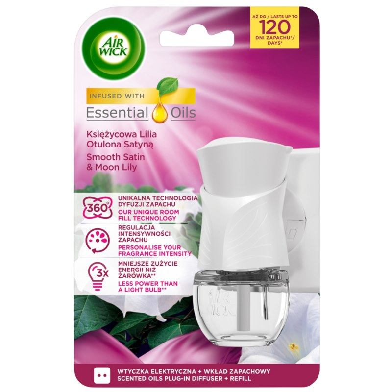Elektryczny odświeżacz powietrza AIR WICK z wkładem księżycowa lilia, 19ml