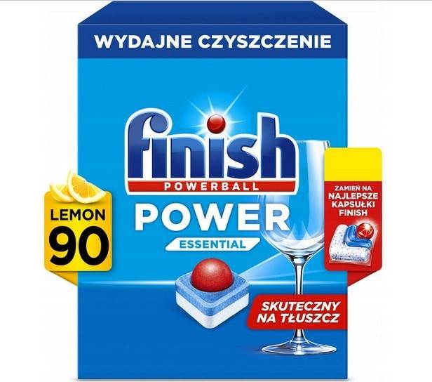 Tabletki do zmywarki FINISH Power Essential, 90szt, lemon