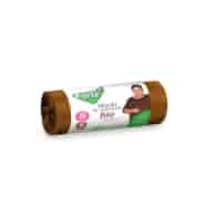 Worki na śmieci 35L op16 brązowe FORTE+ zawiązyw LDPE BIO