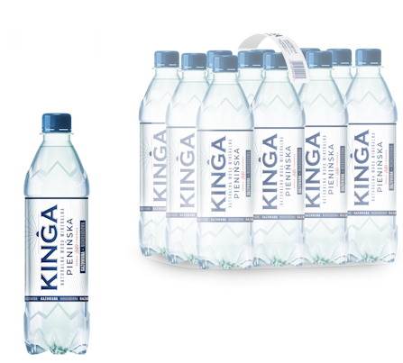 Woda mineralna gazowana Kinga Pienińska 500 ml PET 12szt [ kaucja ]