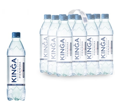 Woda mineralna gazowana Kinga Pienińska 500 ml PET 12szt [ kaucja ]