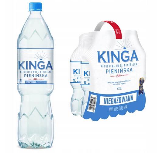 Woda mineralna niegazowana Kinga Pienińska 1,5 l PET 6szt [ kaucja ]