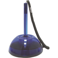 Długopis na sprężynce ICO Lux 1,6mm  (linia), transparentny niebieski