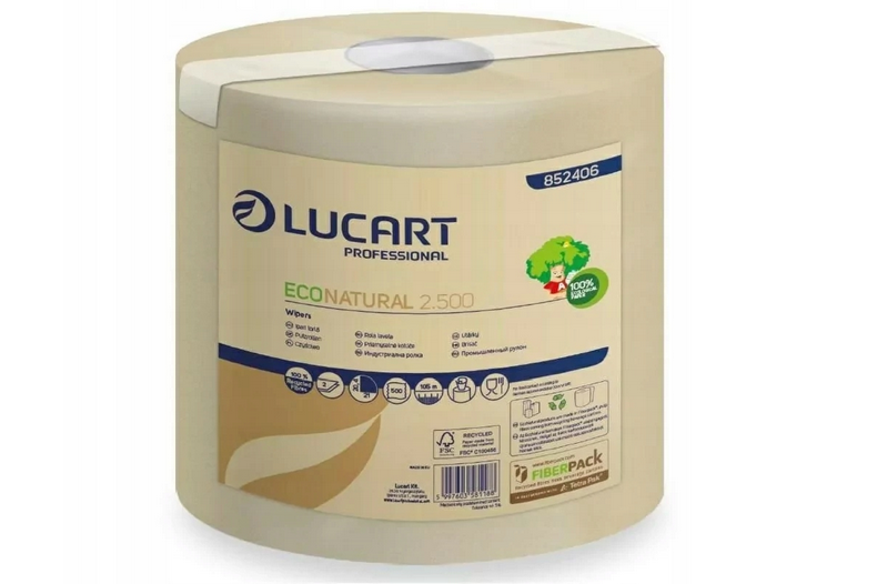 LUCART ECONATURAL 2.500- Ekologiczny Ręcznik na roli,celuloza,105m,1 rolka