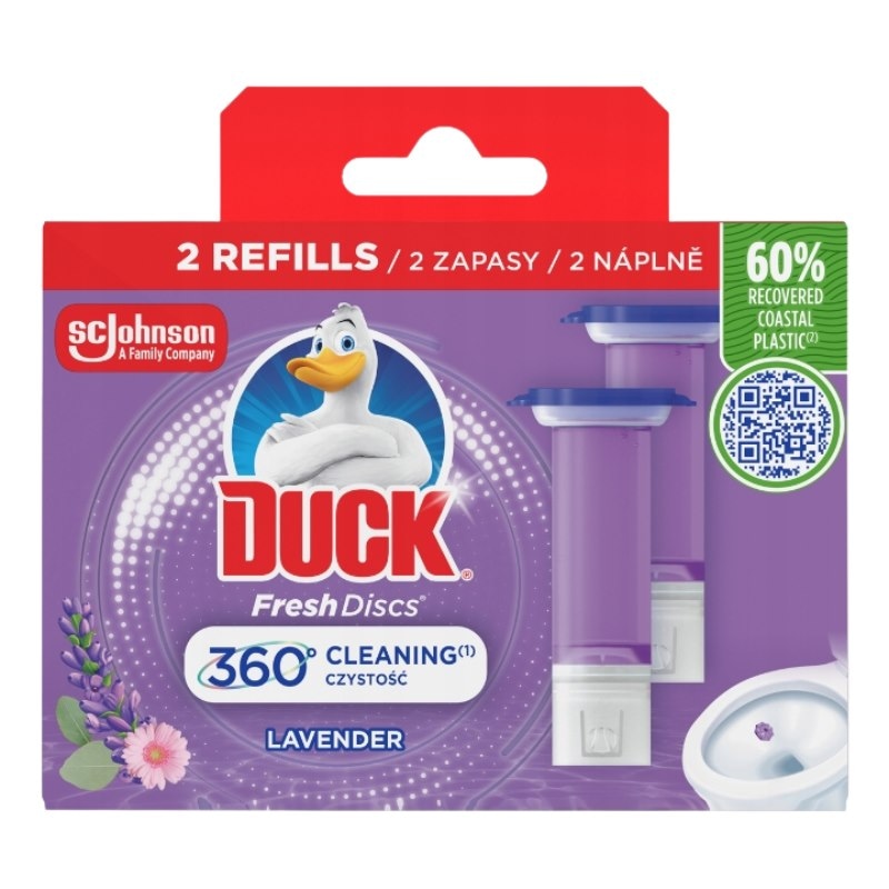 WC krążek żelowy DUCK Lavenda 2szt