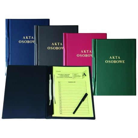 TECZKA NA AKTA OSOBOWE PVC ZIELONY Panta Plast
