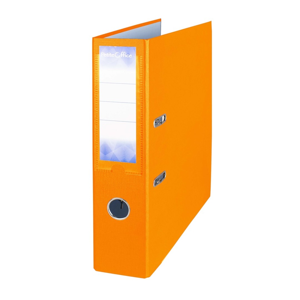 Segregator A4 75mm Petite Office pomarańczowy z listwą