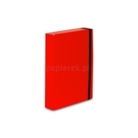 Teczka z gumką BOX CARIBIC czerwona 5cm 341/21 VAUPE