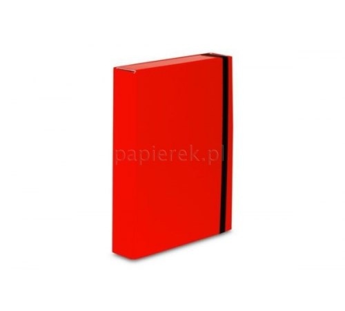 Teczka z gumką BOX CARIBIC czerwona 5cm 341/21 VAUPE