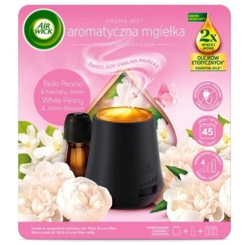 Air Wick Aromatyczna Mgiełka Mist Dyfuzor zapachu BIAŁA PEONIA & KWITNĄCY JAŚMIN 20 ml