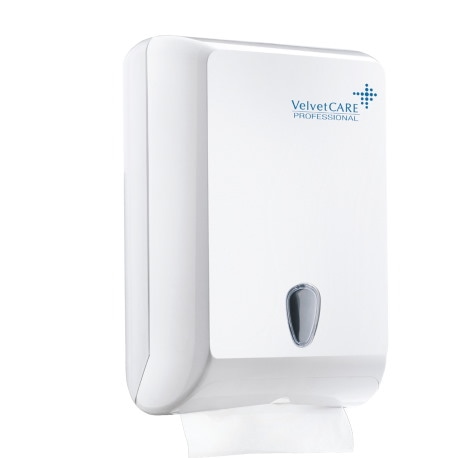 Podajnik do ręczników składanych ZZ VELVET, ABS, biały