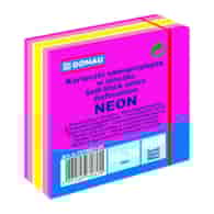 Kostka samoprzylepna DONAU, 76x76mm, 1x400 kart., neon-pastel, mix różowy