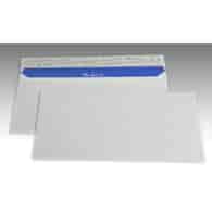 Koperty białe DL HK Delux 110x220mm poddruk granatowy 120g 1000 szt.